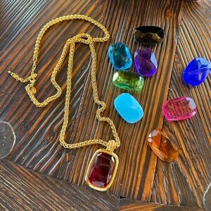 JON RIVER NECKLACE WITH ADDITIONAL STONES